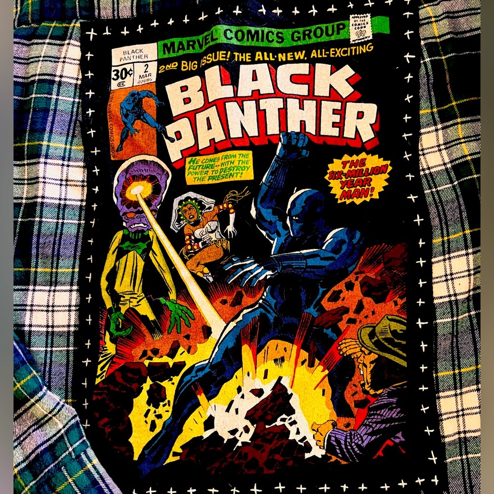 Black Panther Flannel Shirt  XL